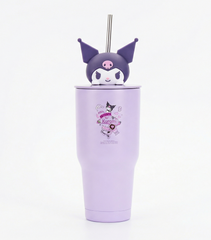 Purple Stainless Steel Tumbler – Insulated Travel Cup