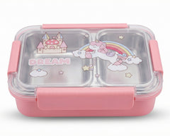 Pink Stainless Steel Lunch Box – Kids and Adults Food Container