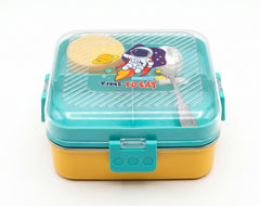 Multicolor Stainless Steel Lunch Box with Compartments – Kids Container