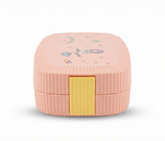 Pink Steel Lunch Box with Compartments – Kids Leak Proof Container