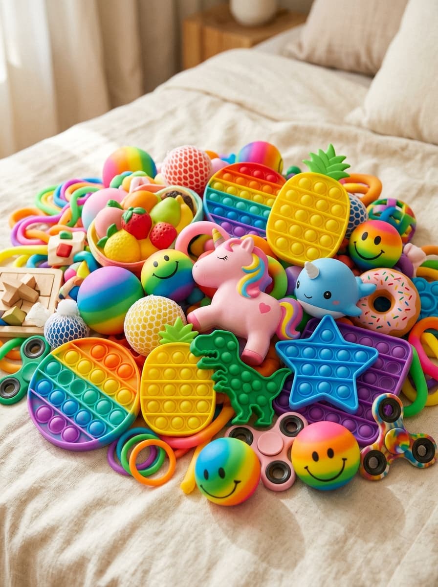 Stress balls and fidget toys