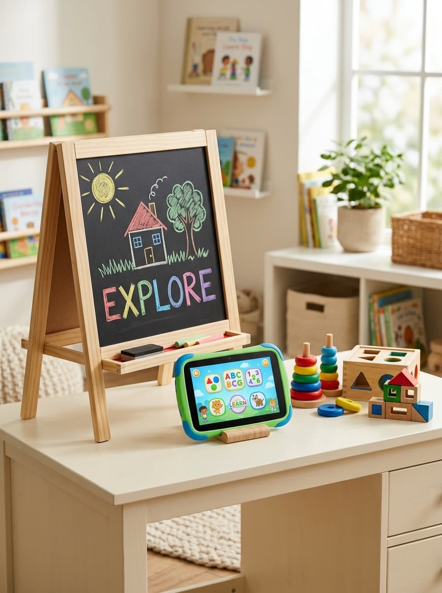 Learning tablets easels and educational toys