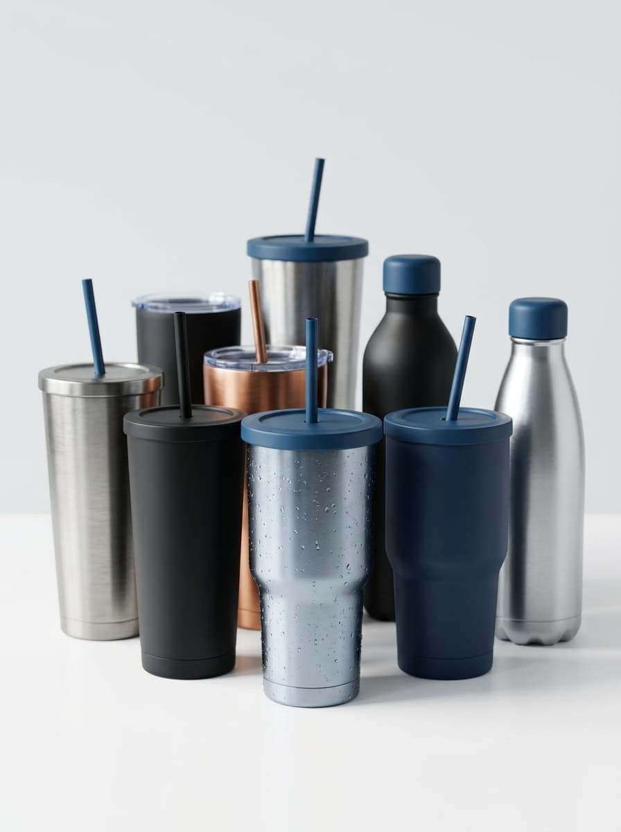 Insulated tumblers in assorted designs