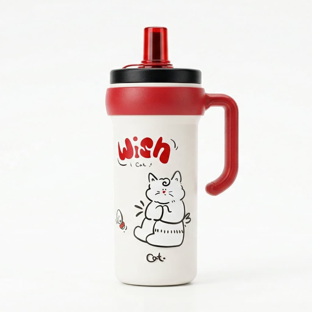 Character mug-style tumbler, studio shot