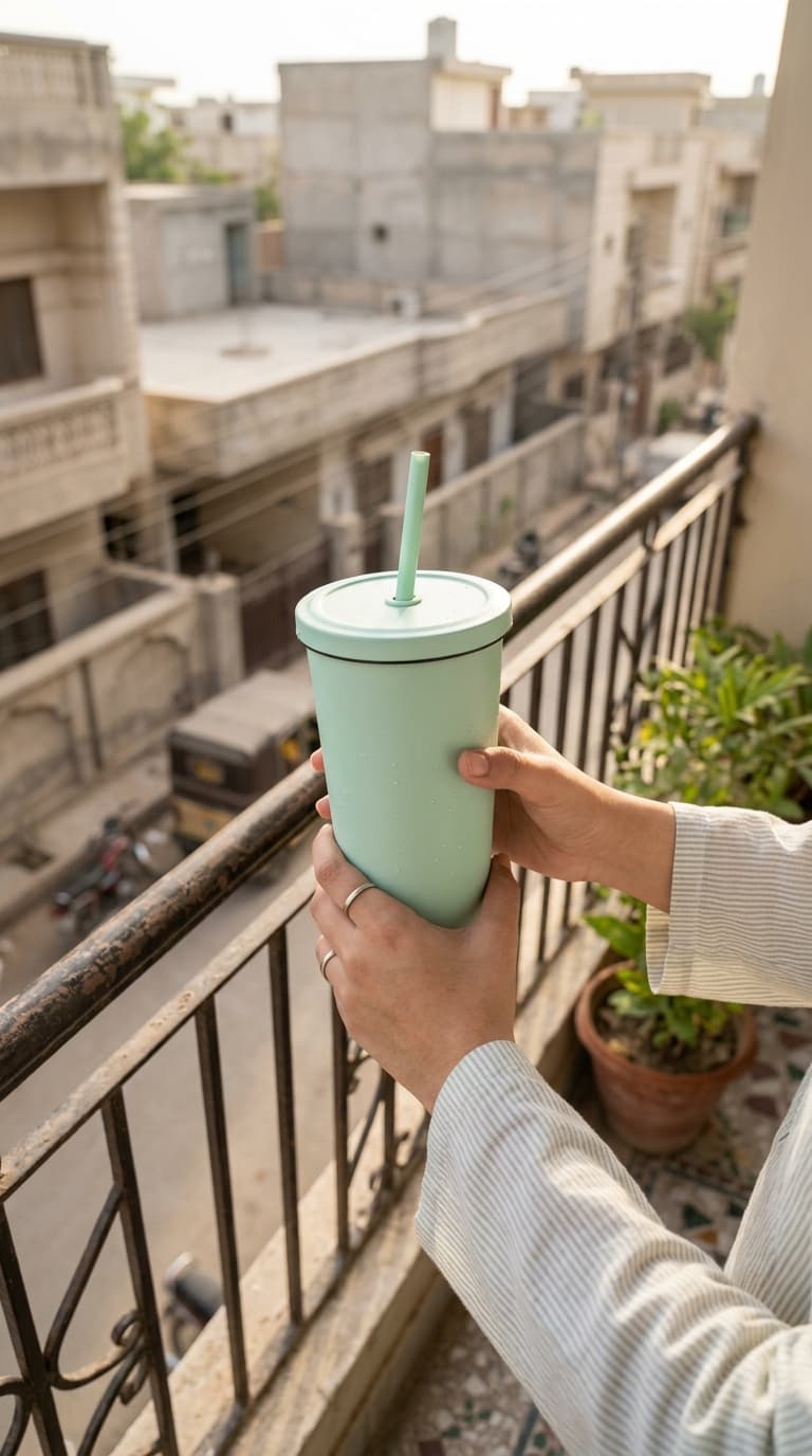 Insulated tumbler on the go