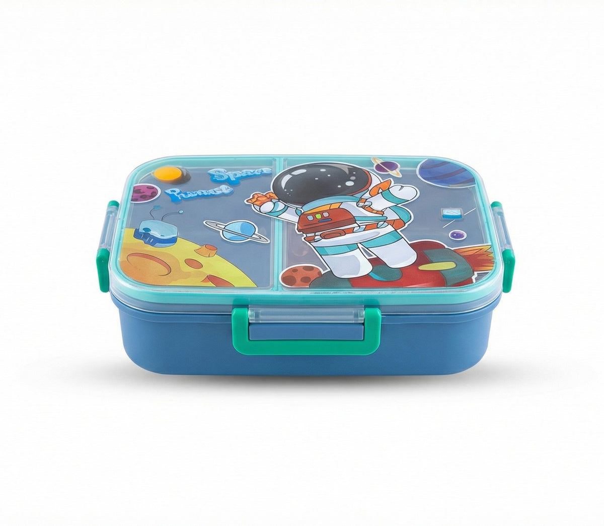 Blue Stainless Steel Lunch Box with Compartments – Kids Container