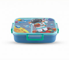 Blue Stainless Steel Lunch Box with Compartments – Kids Container