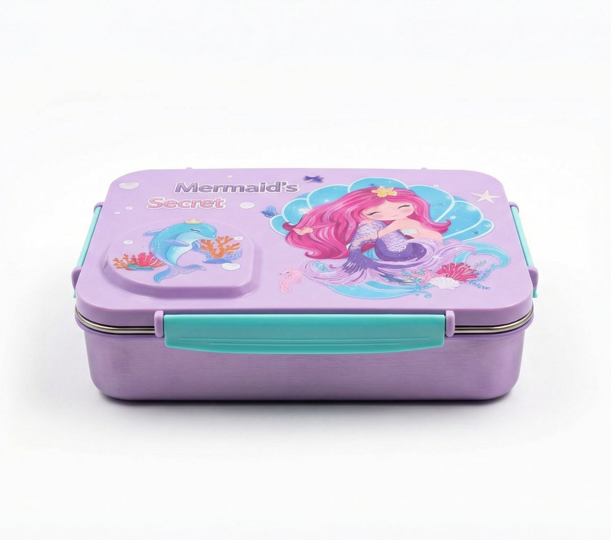 Multicolor Steel Lunch Box – Kids Metal Food Container