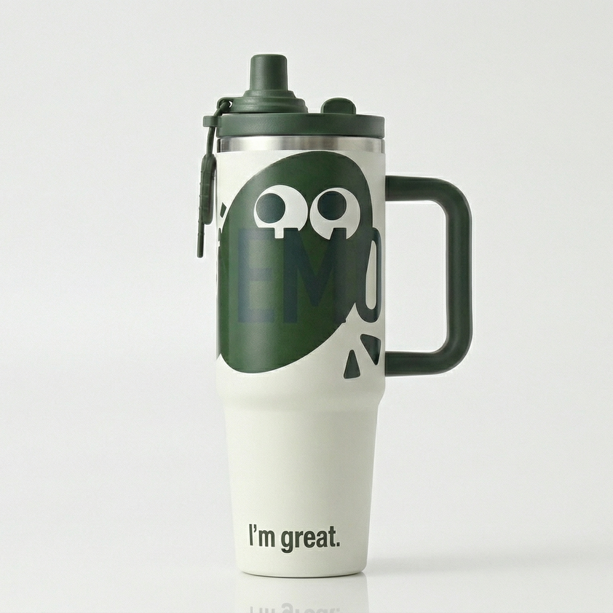 Green Stainless Steel Tumbler – Insulated Travel Cup