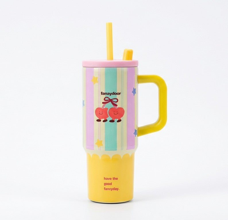 Yellow Pink Stainless Steel Coffee Tumbler Pakistan – Insulated Travel Tumbler