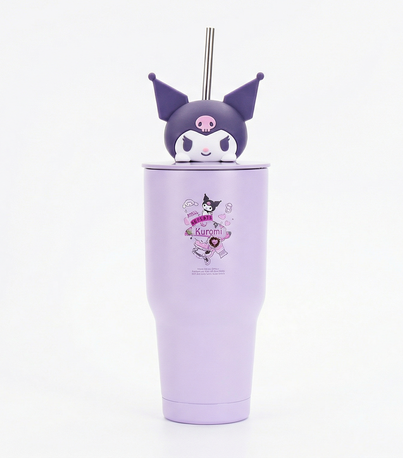 Purple Stainless Steel Tumbler – Insulated Travel Cup
