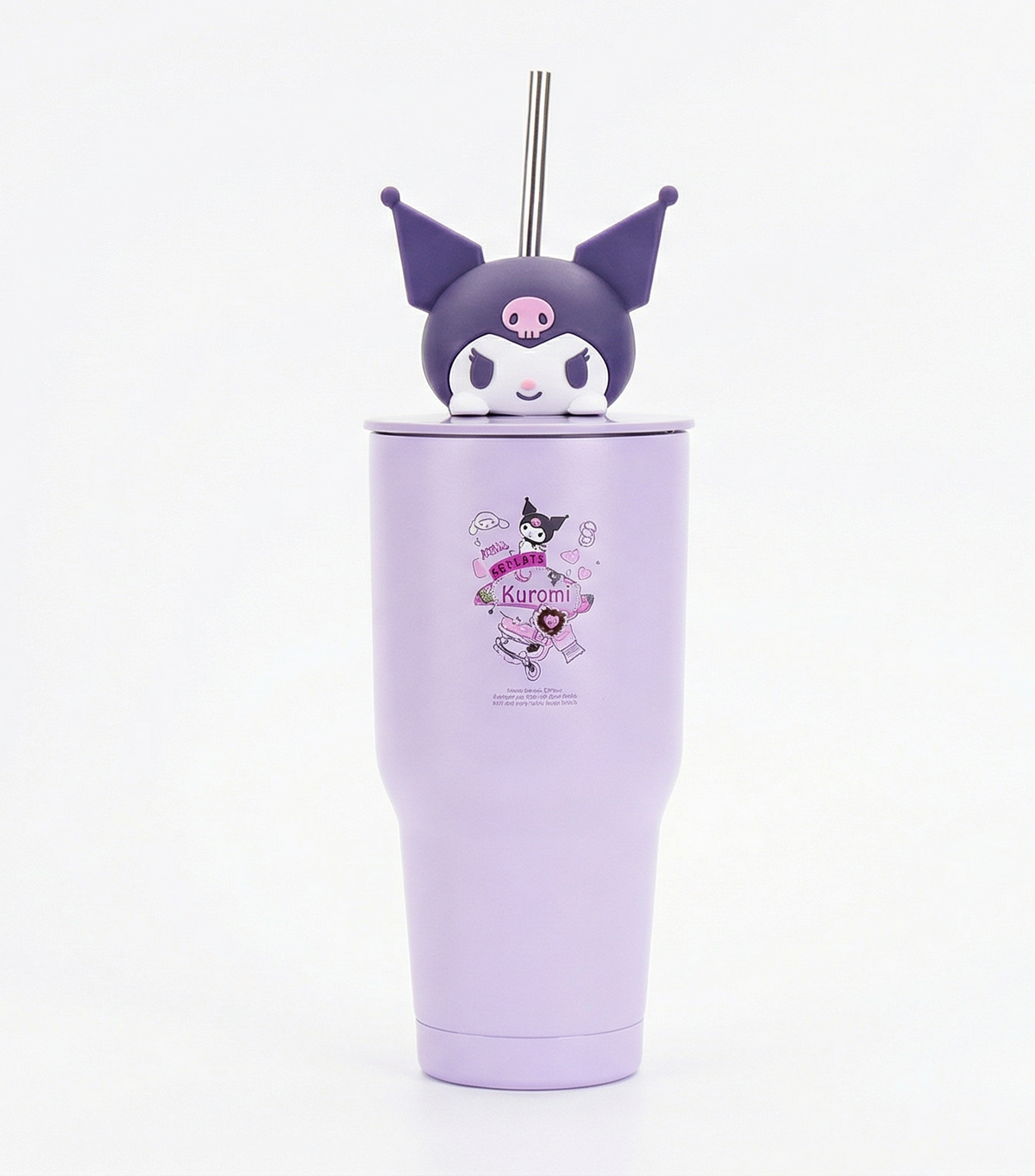 Purple Stainless Steel Tumbler – Insulated Travel Cup