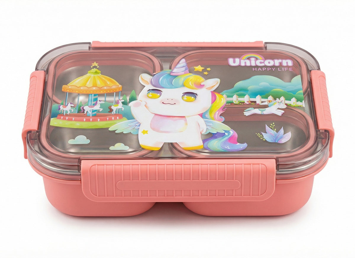Pink Stainless Steel Lunch Box – Everyday School Container