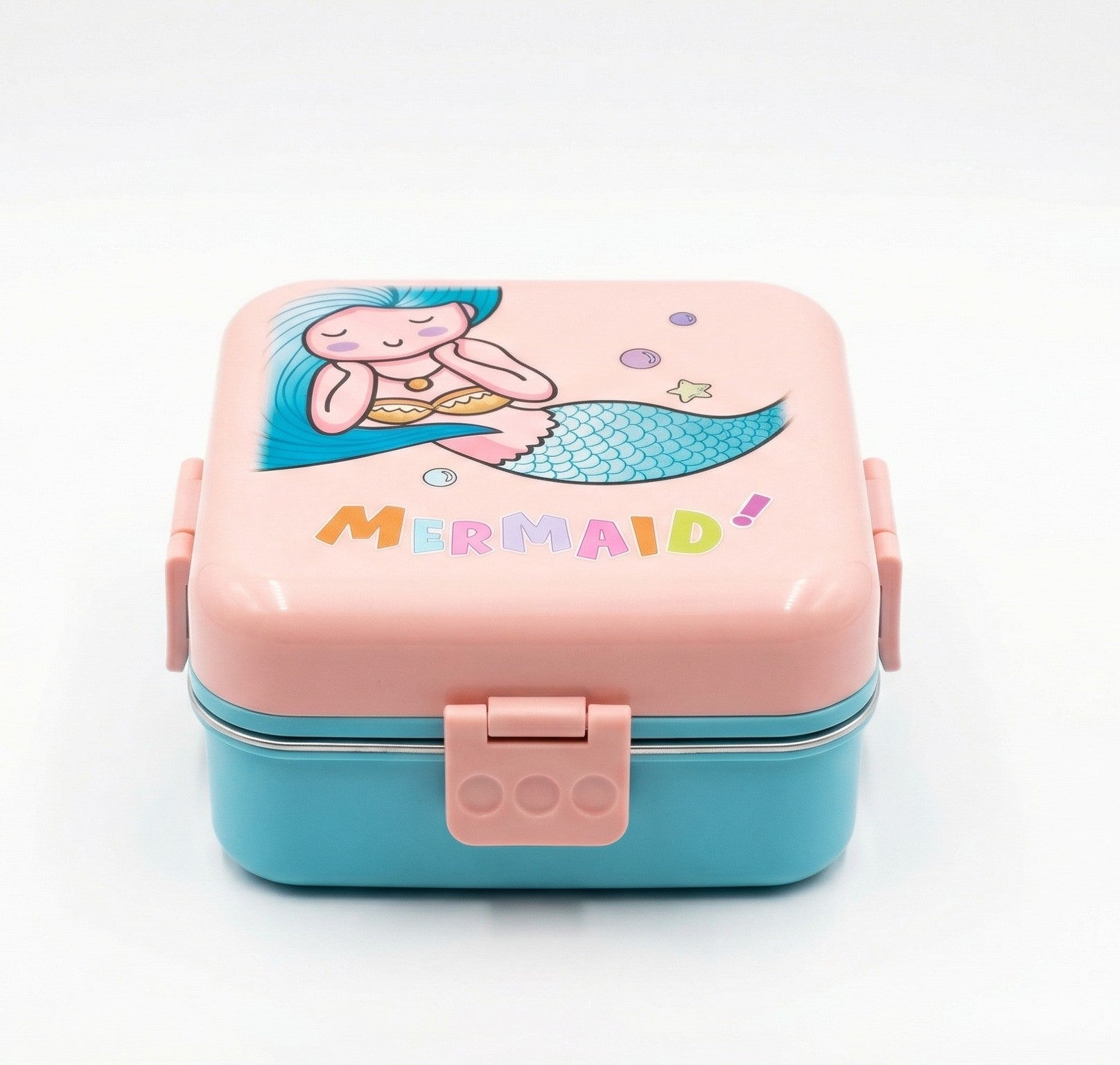 Blue Stainless Steel Lunch Box with Compartments – All Ages Container