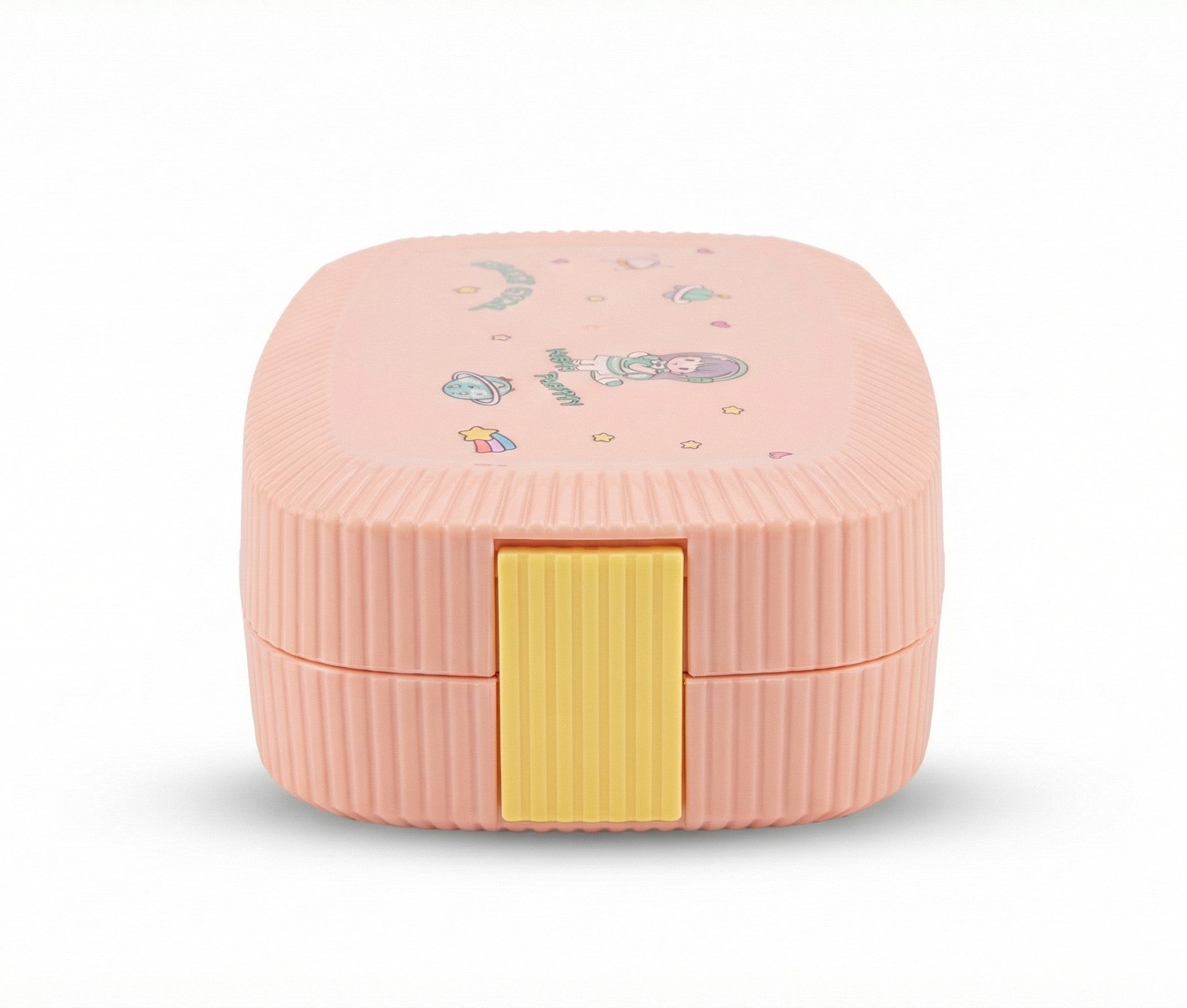 Pink Steel Lunch Box with Compartments – Kids Leak Proof Container