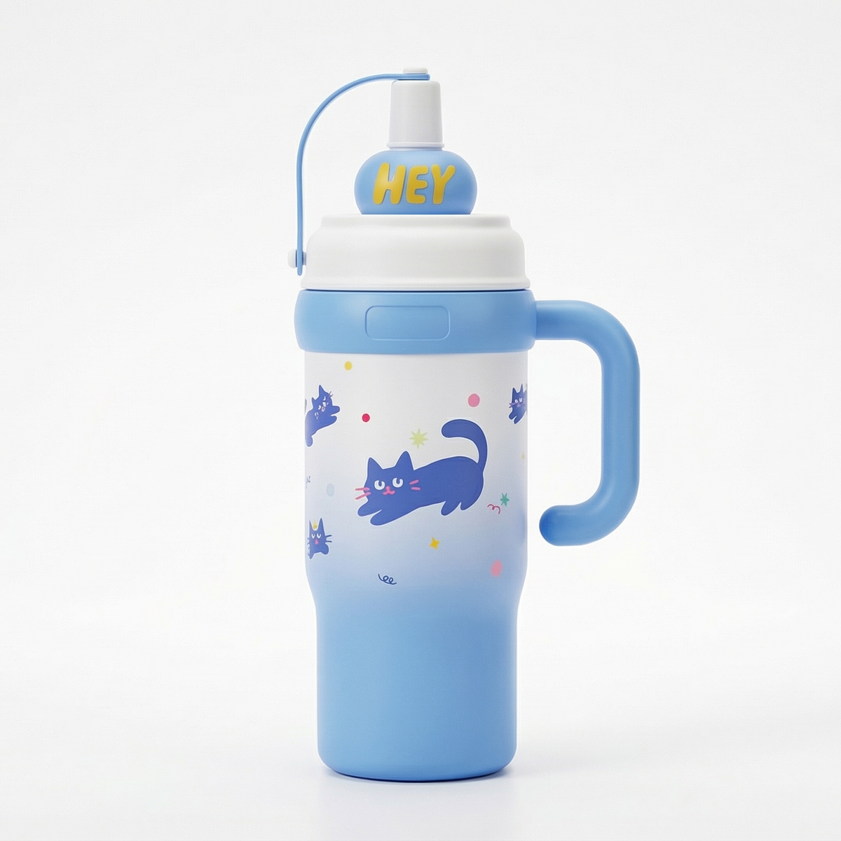 Blue Stainless Steel Tumbler – Insulated Travel Cup
