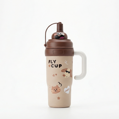 Brown Stainless Steel Tumbler – Insulated Travel Cup