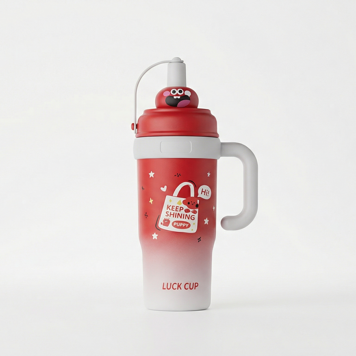 Red Stainless Steel Tumbler – Insulated Travel Cup