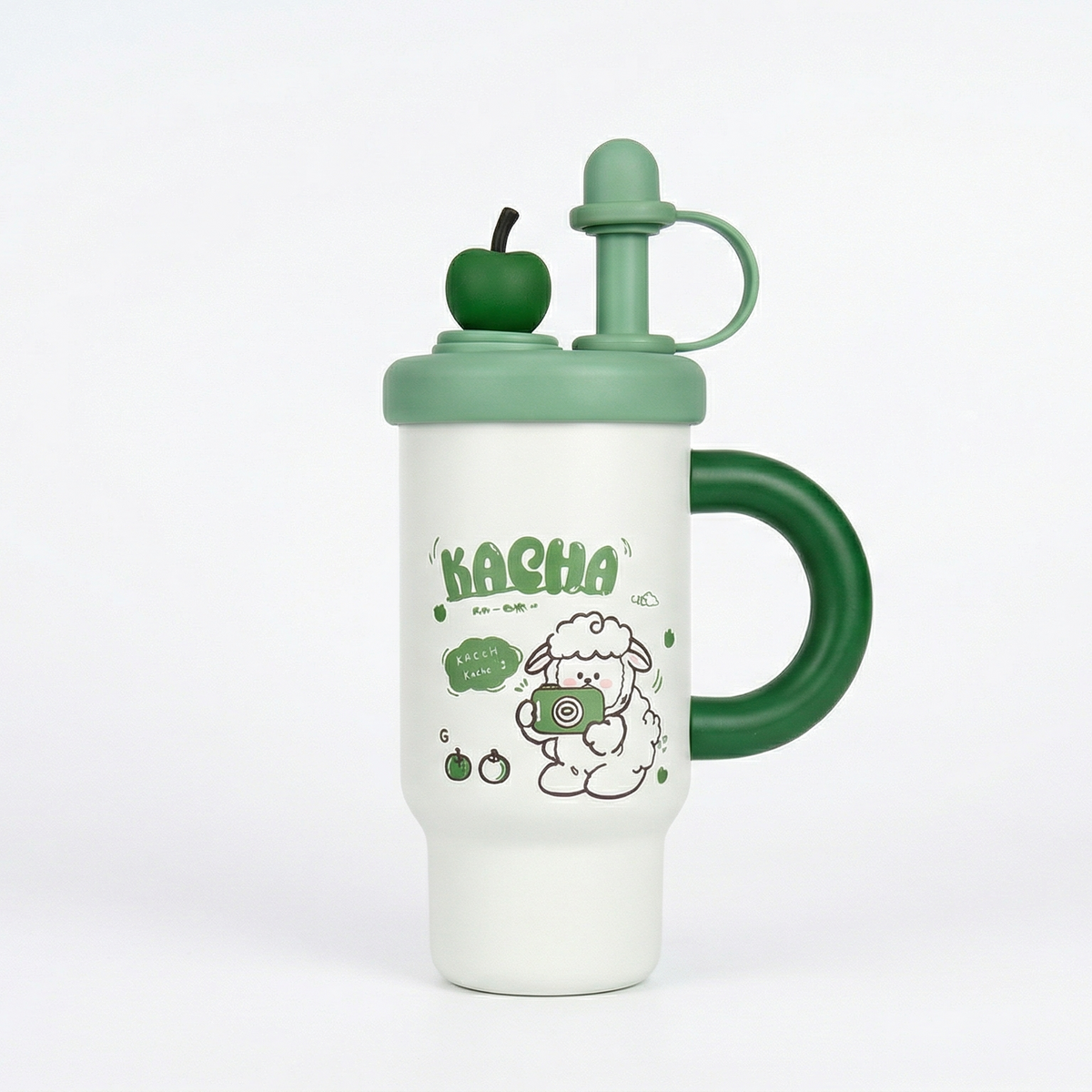 Green Stainless Steel Tumbler – Insulated Travel Cup