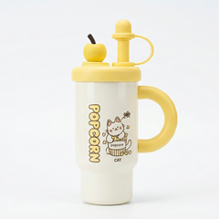 Yellow Stainless Steel Tumbler – Insulated Travel Cup