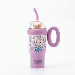 Blue and Red Stainless Steel Tumbler – Insulated Cartoon Travel Cup