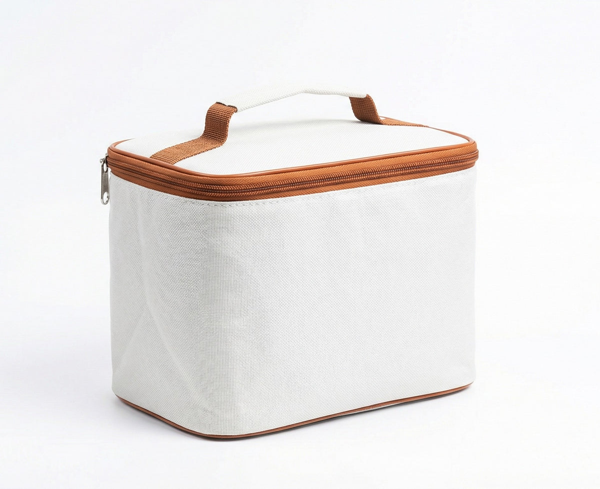 White Stainless Steel Lunch Box with Insulated Bag – All Ages Food Set