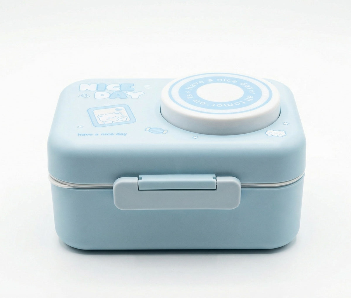 Blue Stainless Steel Lunch Box with Compartments – All Ages Container