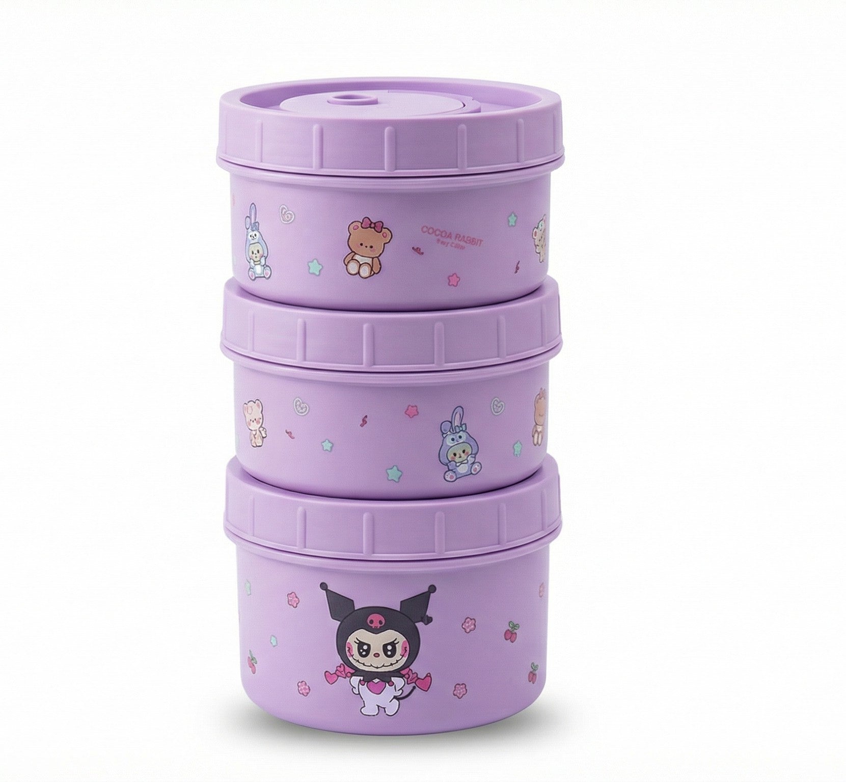 Purple Insulated Steel Lunch Tote – Kids Food Carrier