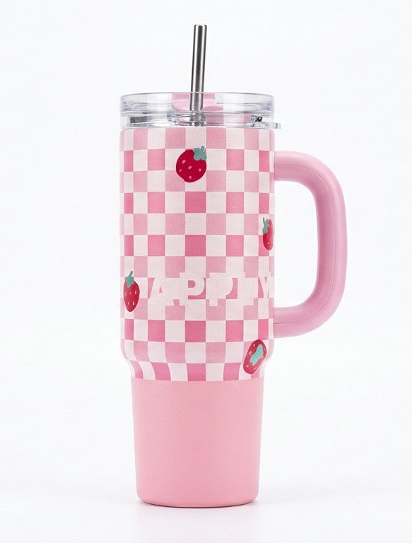 Pink Stainless Steel Coffee Tumbler Pakistan – Insulated Travel Cup