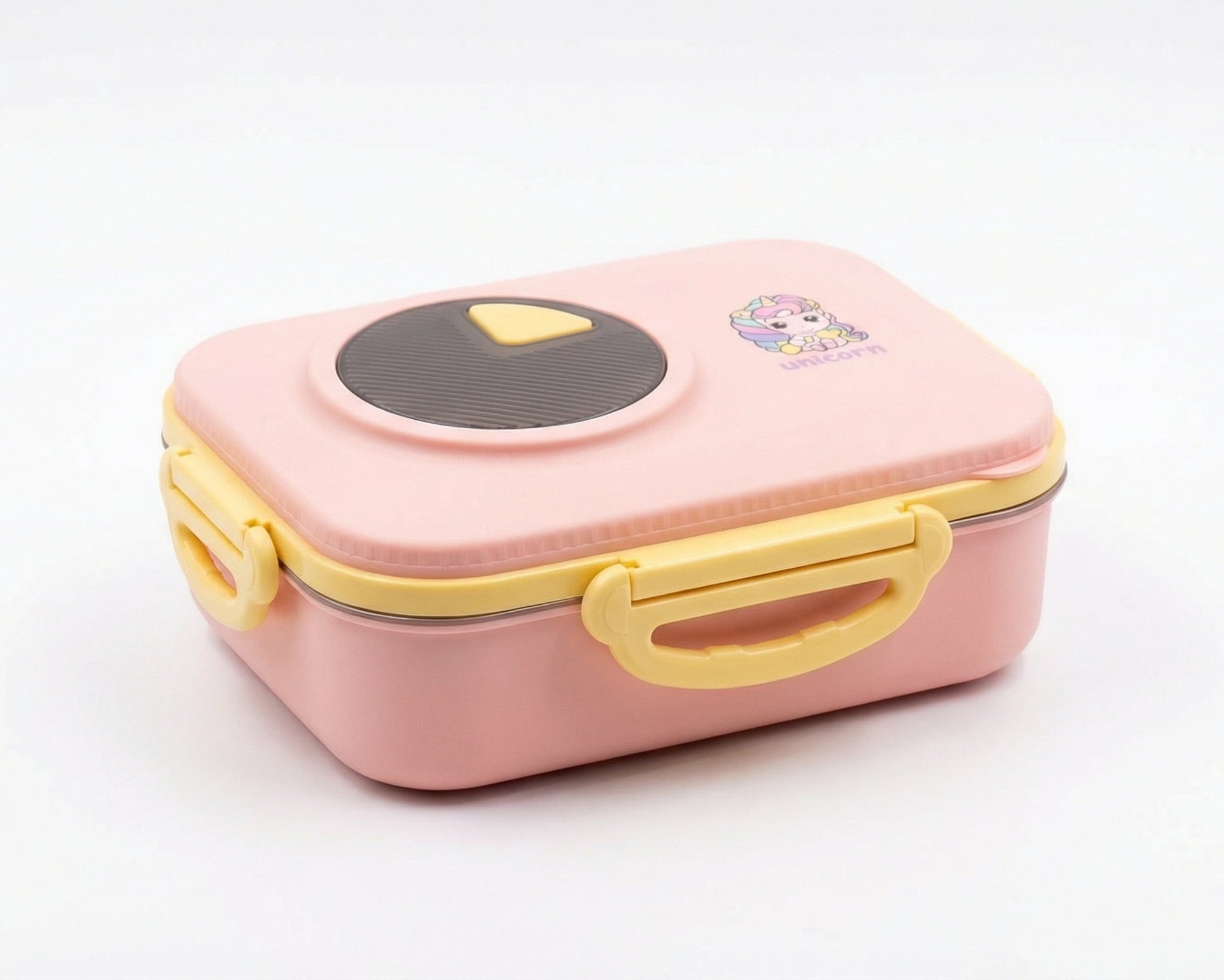 Pink Stainless Steel Lunch Box with Compartments – Best Leak Proof Kids Container