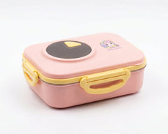 Pink Stainless Steel Lunch Box with Compartments – Best Leak Proof Kids Container