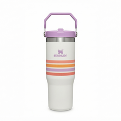 Pink White Stainless Steel Stanley Tumbler – Insulated Travel Cup