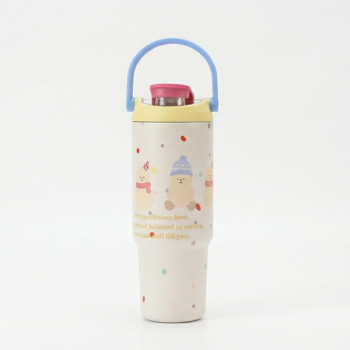 Yellow Stainless Steel Tumbler – Insulated Travel Cup